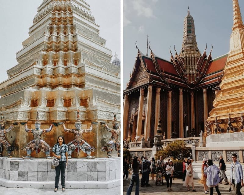 Tempat Wisata Bangkok Thailand Wat Phra Kaew Sumber Instagram quezquezquez dan stanislav_gusev-min